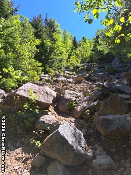 steep rocky slope