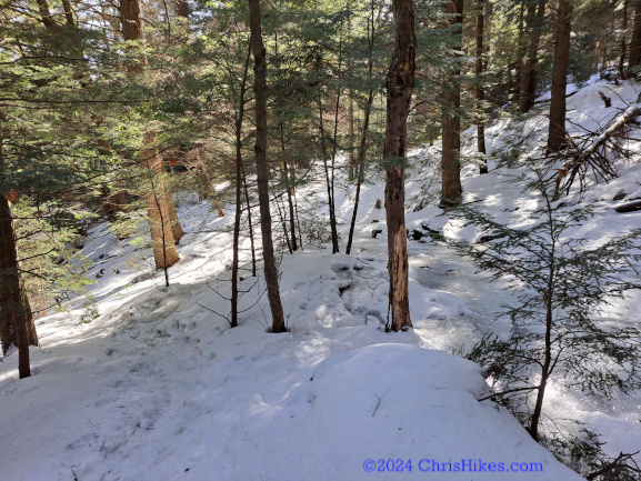 Icy slope on Sleeping Beauty