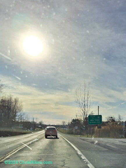 Crossing bridge to New York at Rouses Point