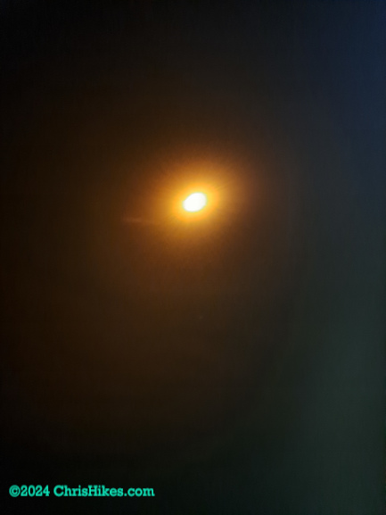 Fuzzy picture of partial eclipse 