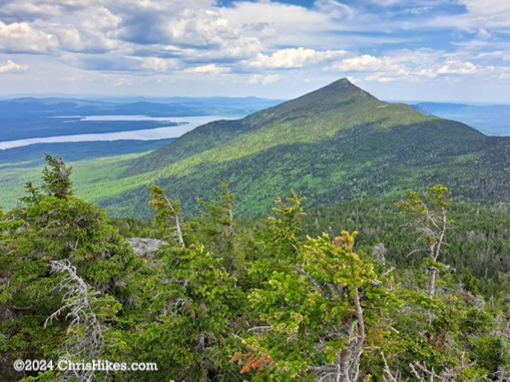 View of mountains in the near distance: West Peak as viewed from North Horn