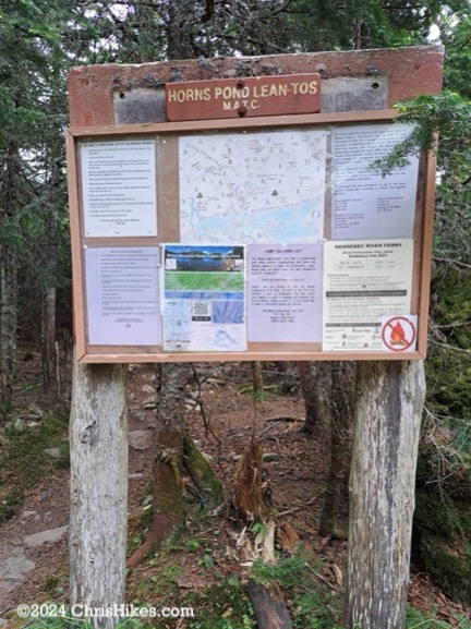 Horns Pond Campground information signs